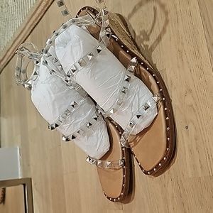 Steve Madden Asena Studded Espadrille Wedge